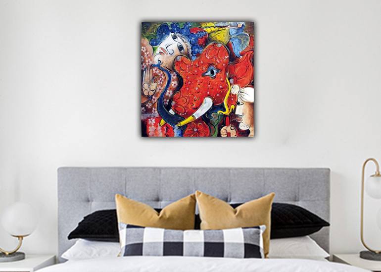 Original Expressionism Abstract Painting by Dammith Krishantha