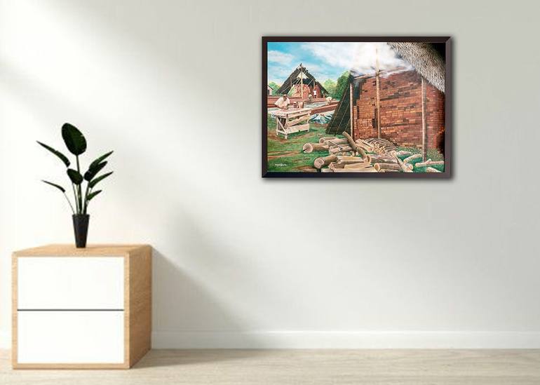 Original Photorealism Landscape Painting by Mewan Fonseka