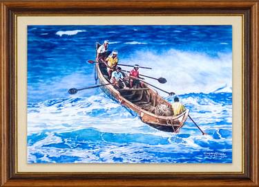 Original Realism Boat Paintings by Mewan Fonseka