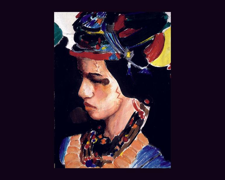 Original Figurative Women Painting by Hassan Fetheddine