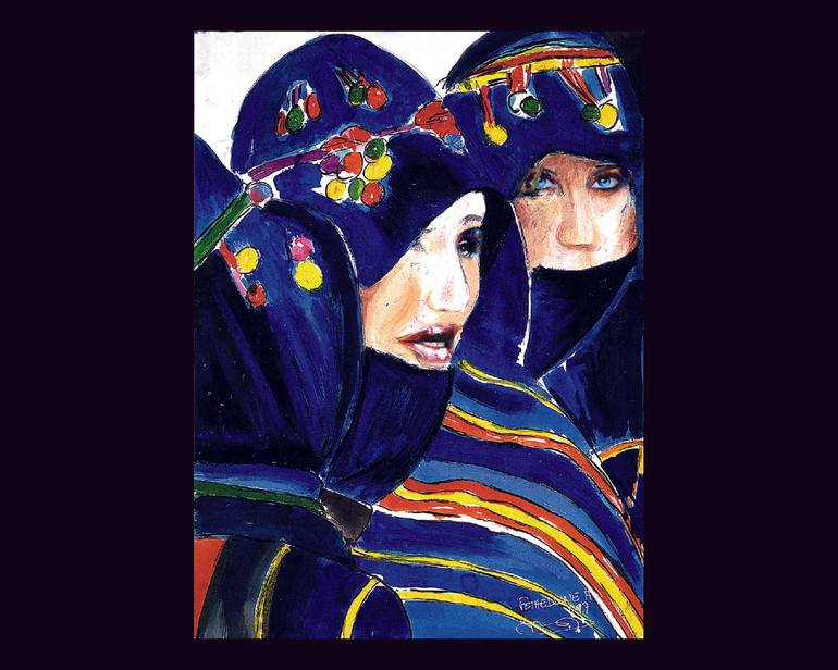 Original Figurative Women Painting by Hassan Fetheddine
