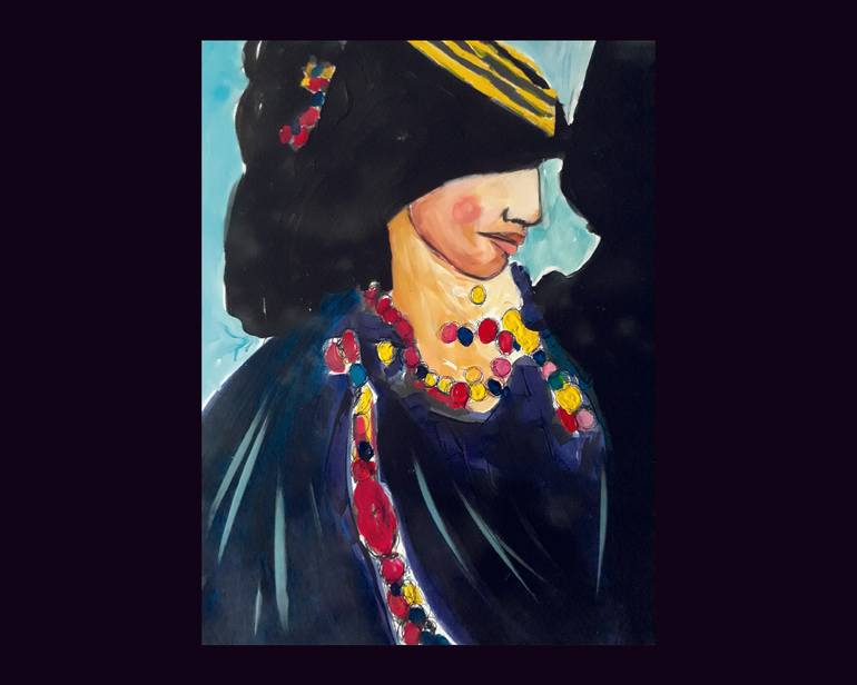 Original Figurative Women Painting by Hassan Fetheddine