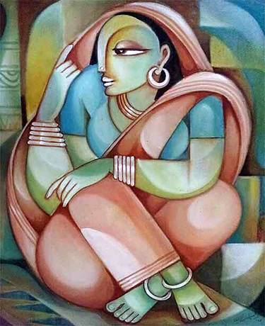 Original Expressionism Culture Paintings by Upul Jayashantha