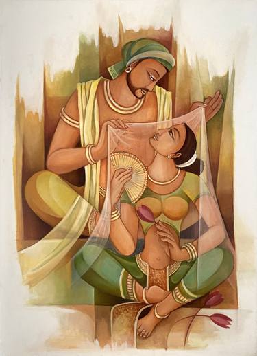 Print of Realism Culture Paintings by Upul Jayashantha