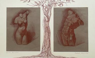 Print of Body Drawings by Aurelia Balaban