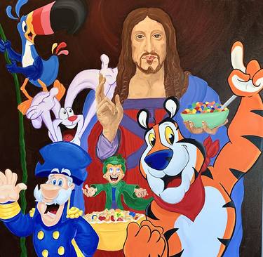 Original Classicism Religion Painting by Mark Zanni