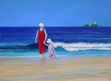 Original Fine Art Beach Paintings by Sally Gunn