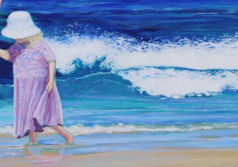 Original Beach Painting by Sally Gunn
