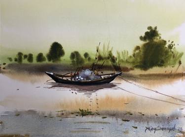 Plain air Bhola Kanel painting, Bangladesh thumb