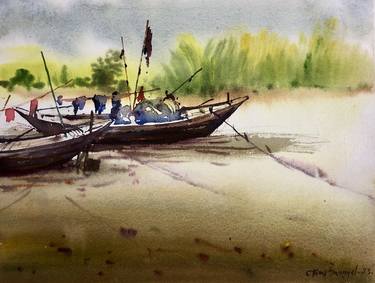 Plain air Painting, Bhola, Bangladesh thumb