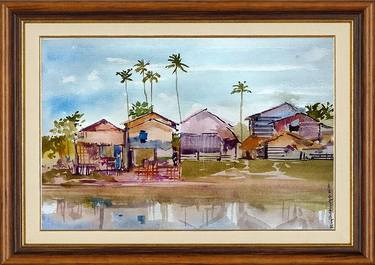 Original Expressionism Landscape Paintings by Ranjan Ekanayake