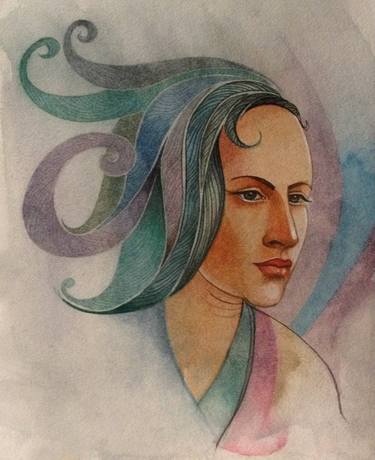 Original Realism Women Paintings by Janaka Chaminda