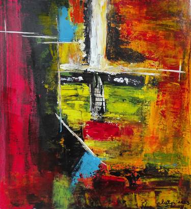 Original Abstract Painting by Lutfi Indriana