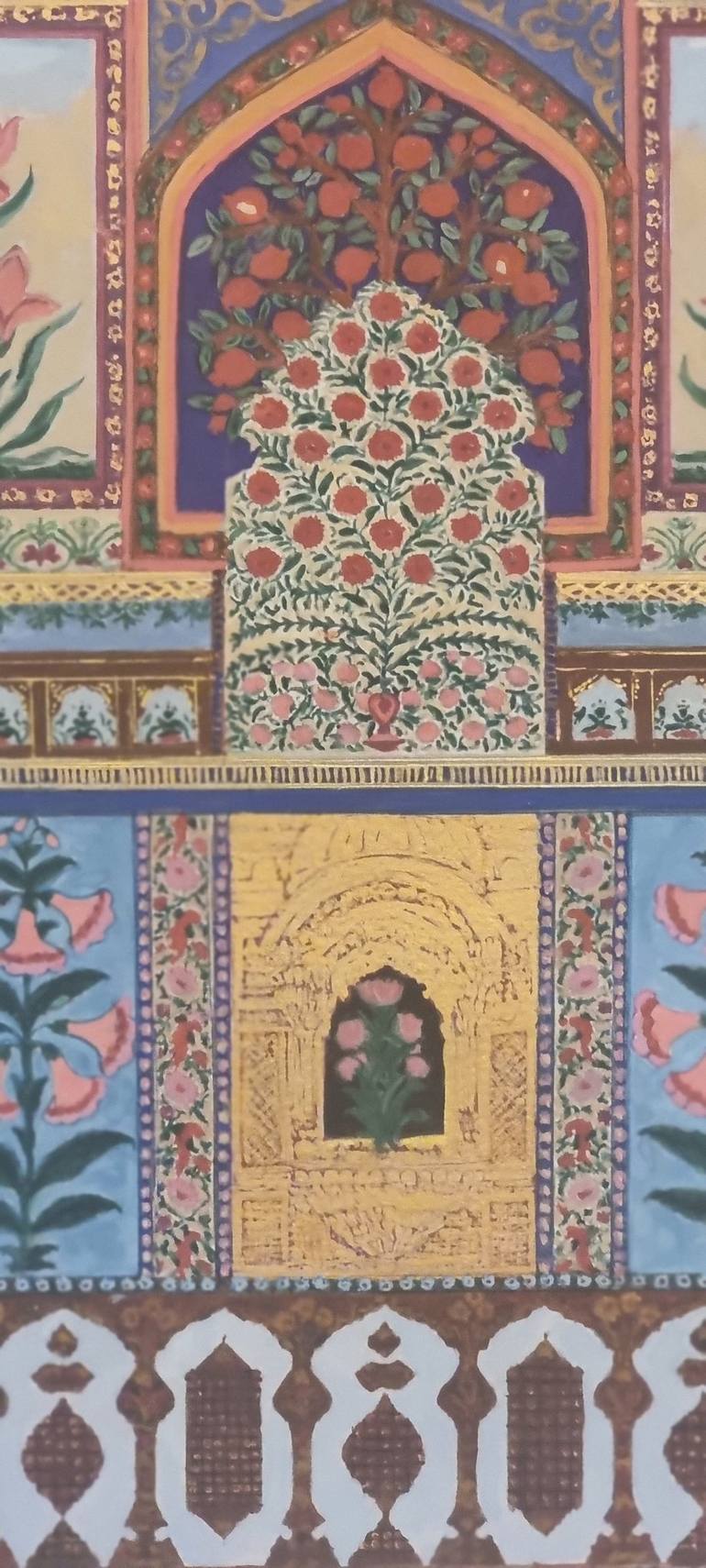 Original Architecture Painting by Aniqa Fatima