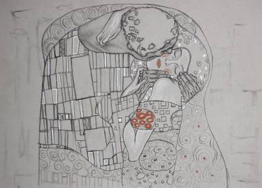 Original Figurative Love Drawings by Roberto Da Pozzo