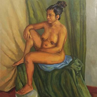 Original Realism Nude Paintings by Sachith De Silva