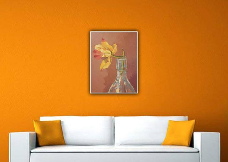 Original Realism Floral Painting by Sachith De Silva