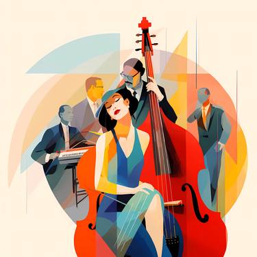 Print of Music Digital by J Douglas Dalrymple