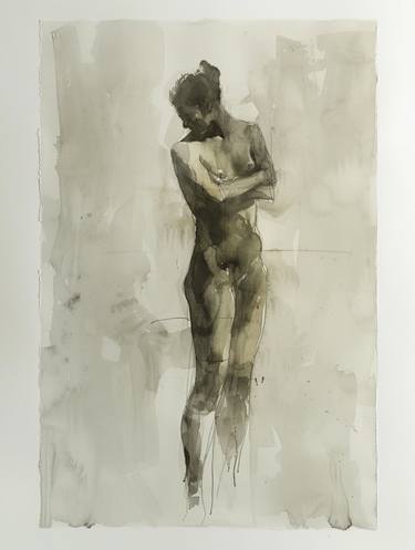 Original Figurative Nude Mixed Media by J Douglas Dalrymple