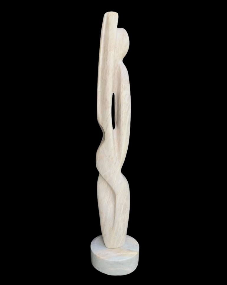 Original Black & White Abstract Sculpture by David Lubotsky