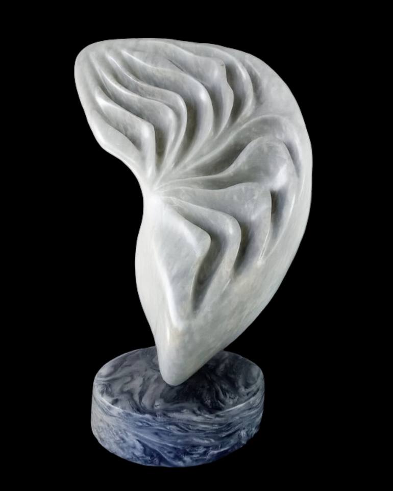 Original Black & White Abstract Sculpture by David Lubotsky