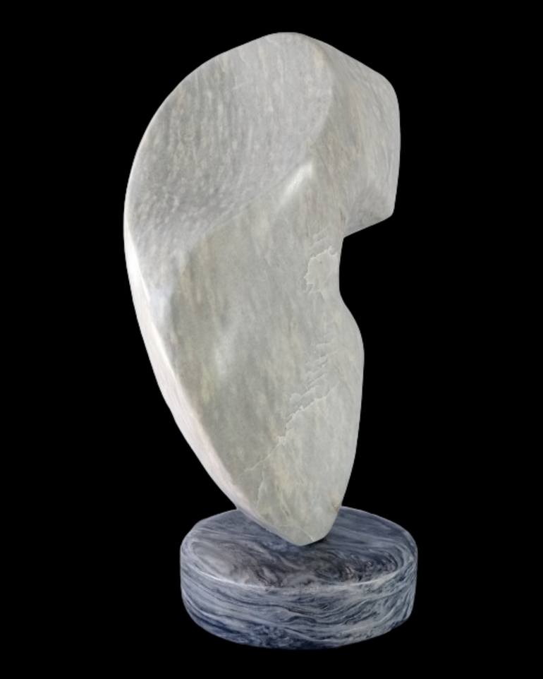 Original Black & White Abstract Sculpture by David Lubotsky