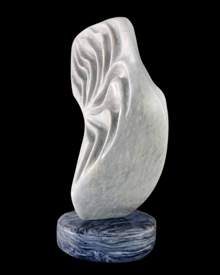 Original Black & White Abstract Sculpture by David Lubotsky