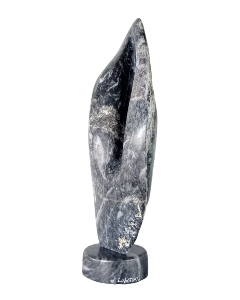 Original Black & White Abstract Sculpture by David Lubotsky
