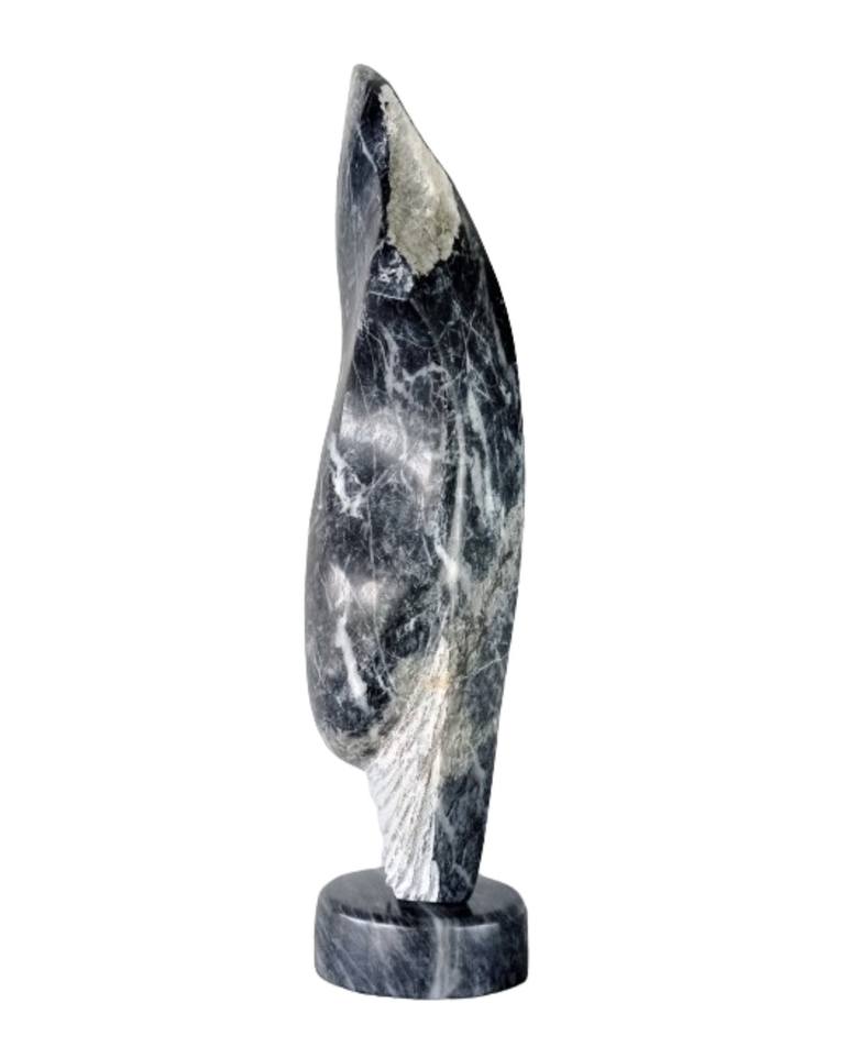 Original Black & White Abstract Sculpture by David Lubotsky