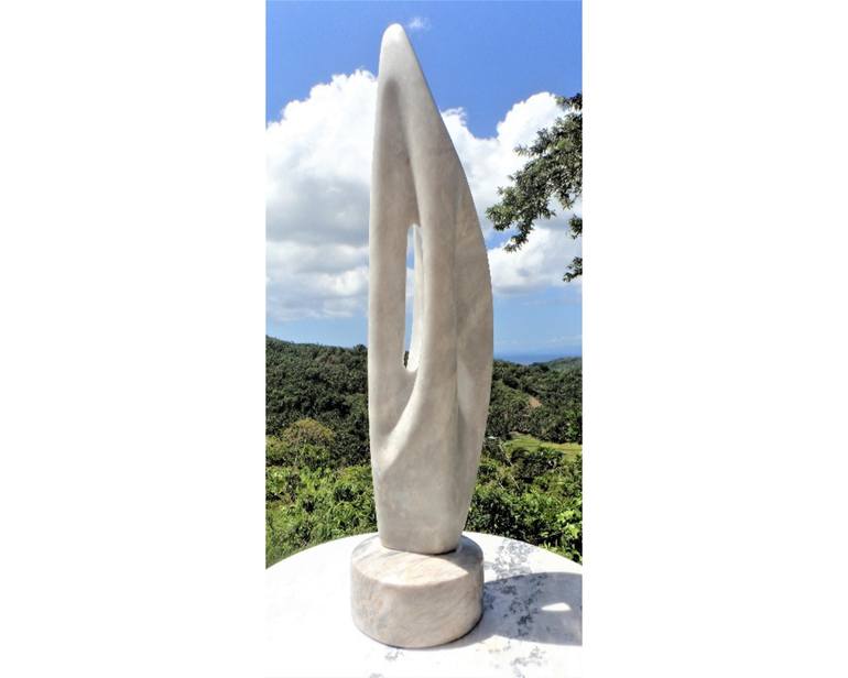 Original Black & White Abstract Sculpture by David Lubotsky