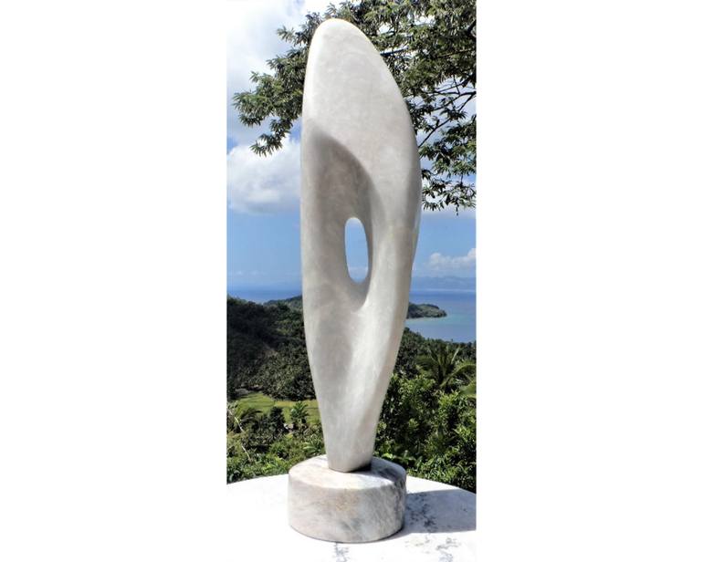 Original Black & White Abstract Sculpture by David Lubotsky