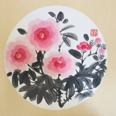 Original Floral Paintings by Zhize Lv