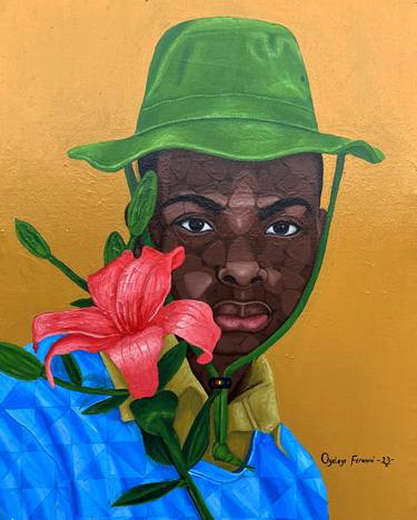 Original Portraiture Love Paintings by Oyeleye Feranmi