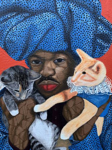 Original Realism Cats Paintings by Oyeleye Feranmi