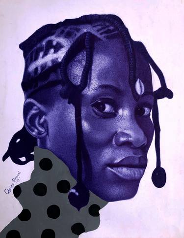 Original Portraiture People Drawings by Oyeleye Feranmi