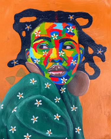 Original Portraiture Women Paintings by Oyeleye Feranmi