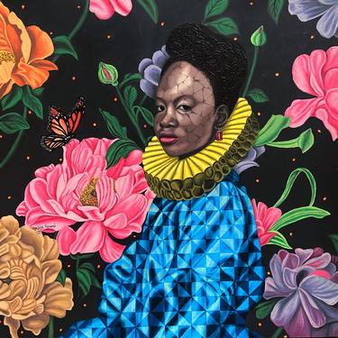 Original Portraiture Nature Painting by Oyeleye Feranmi