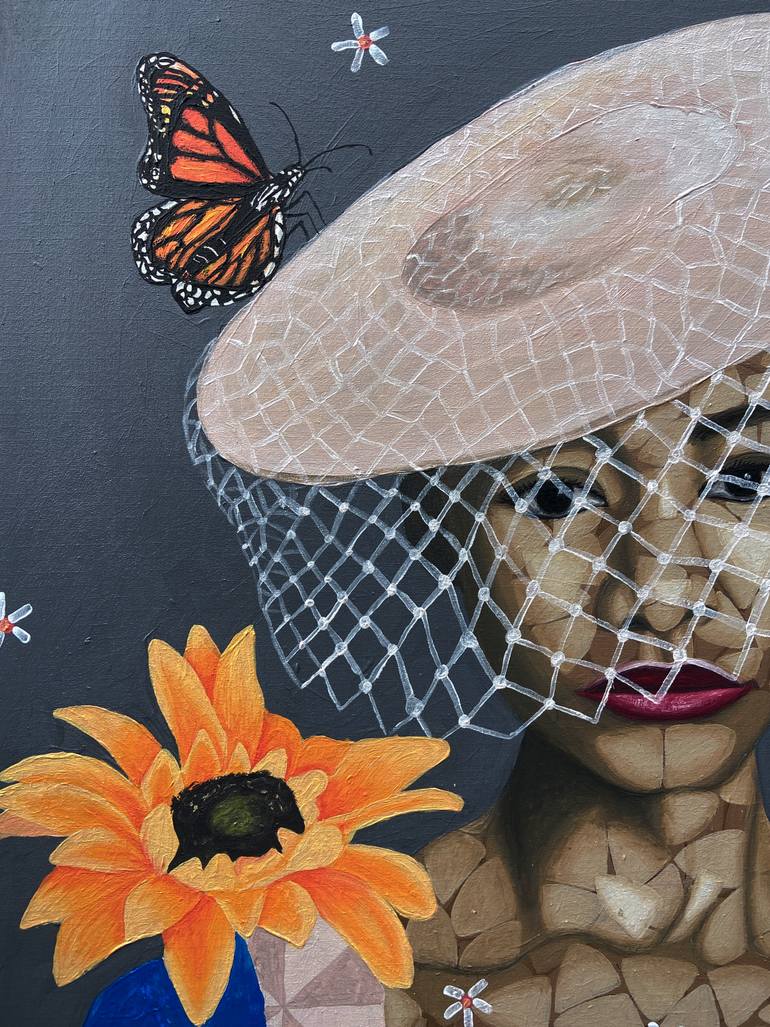 Original Portraiture Women Painting by Oyeleye Feranmi
