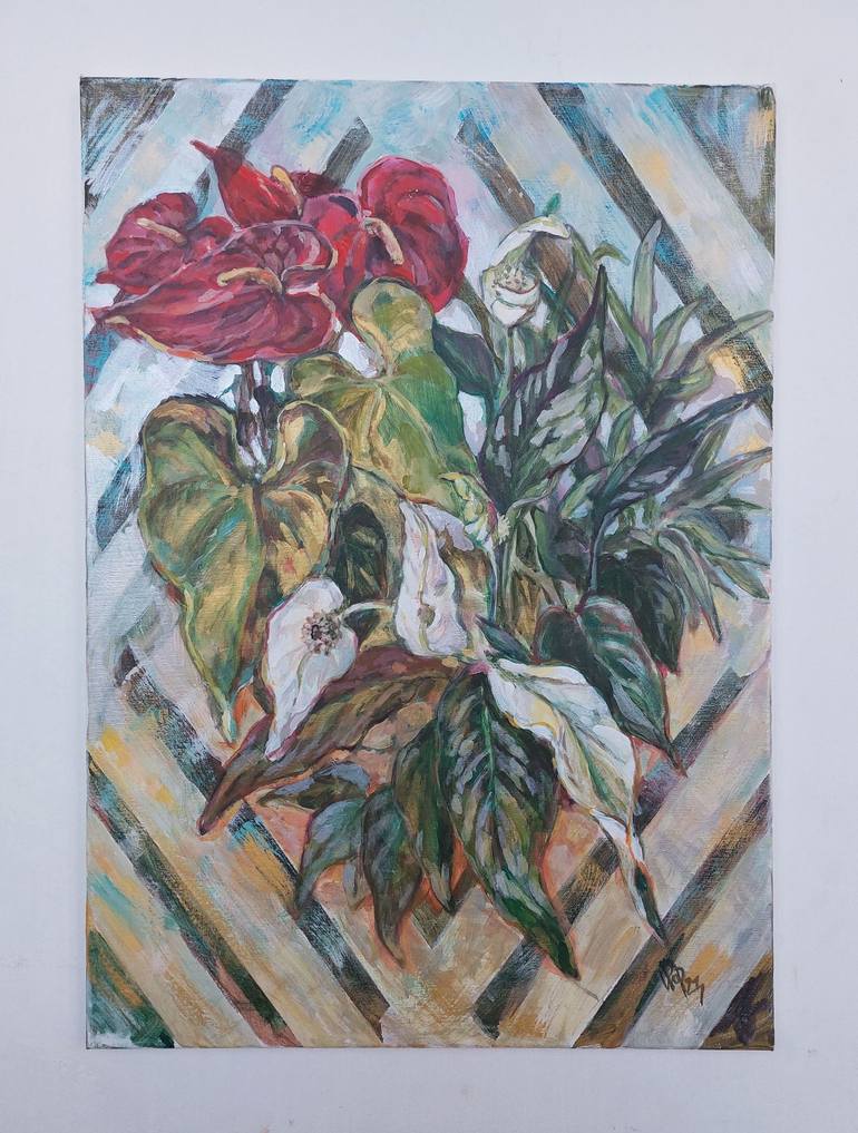 Original Botanic Painting by Irina Rafalovich