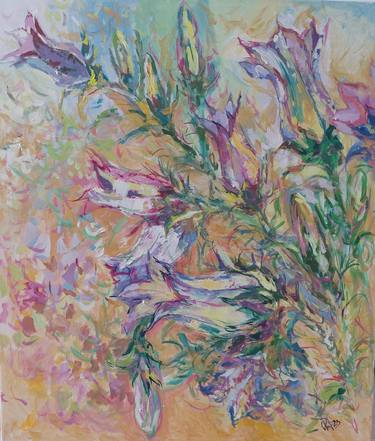 Original Abstract Expressionism Floral Paintings by Irina Rafalovich