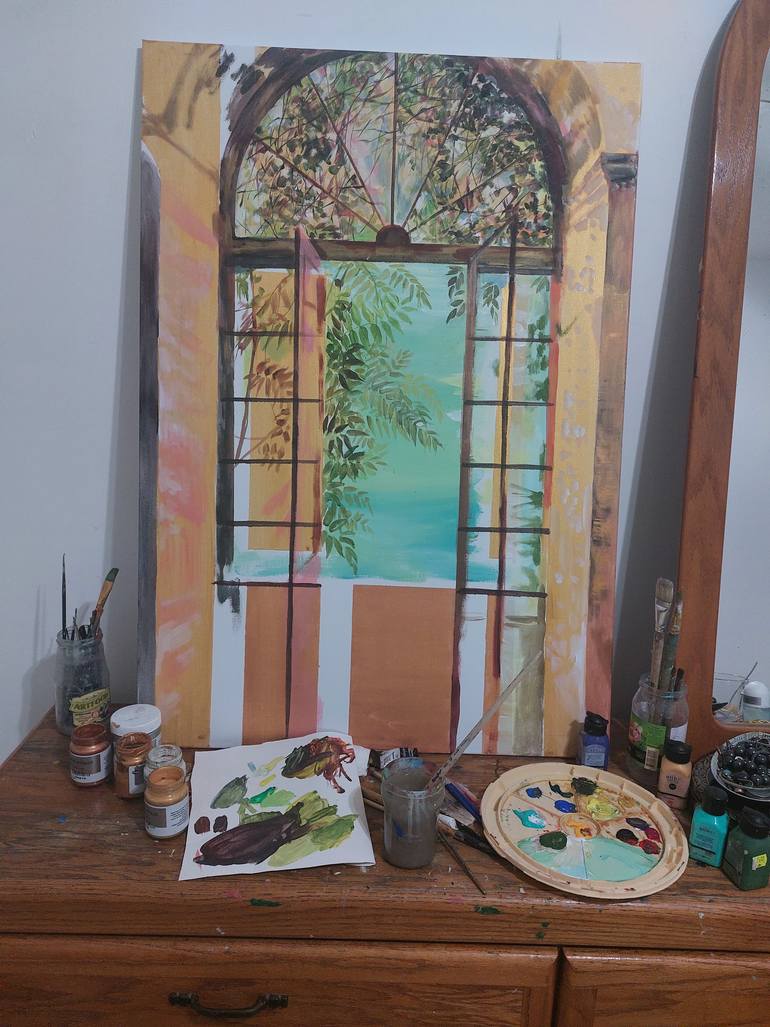 Original Classicism Landscape Painting by Irina Rafalovich