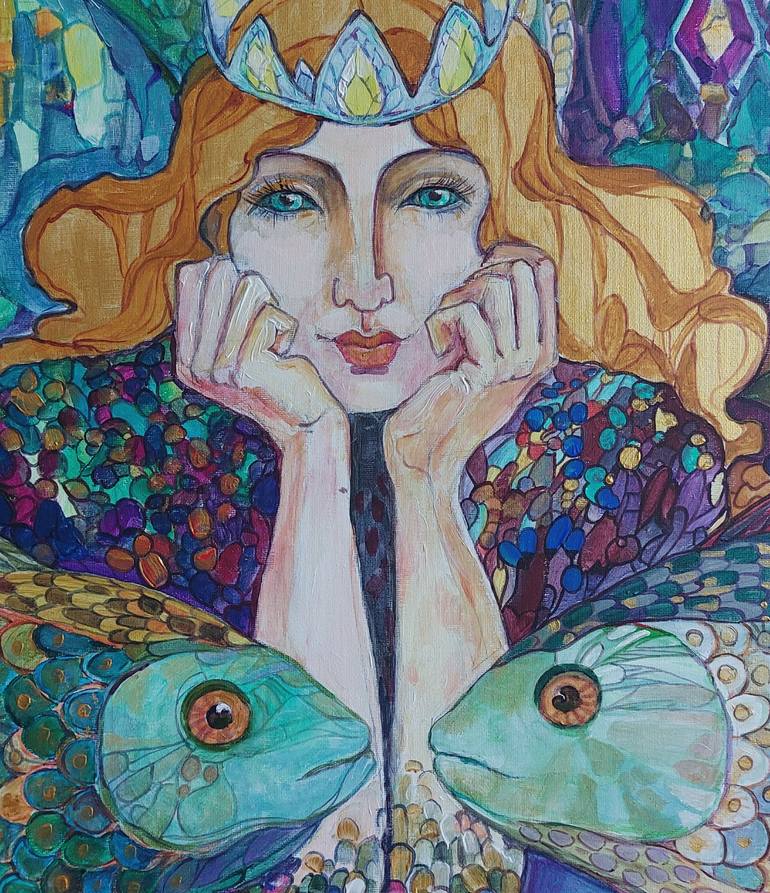 Original Illustration Classical Mythology Painting by Irina Rafalovich