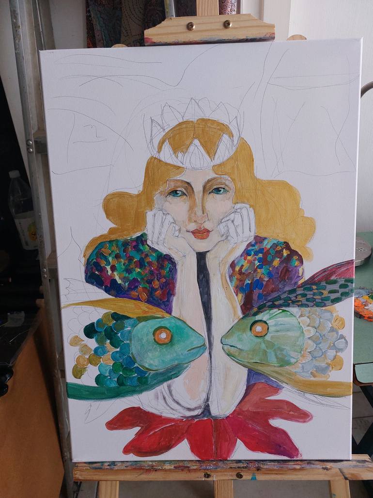 Original Illustration Classical Mythology Painting by Irina Rafalovich
