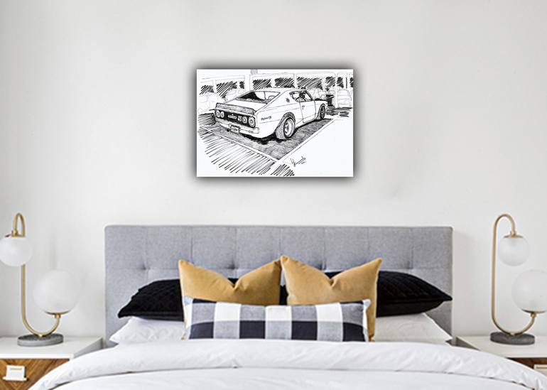 Original Realism Car Painting by Lahiru Karunaratne