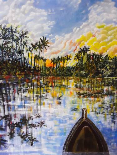 Original Realism Landscape Paintings by Lahiru Karunaratne