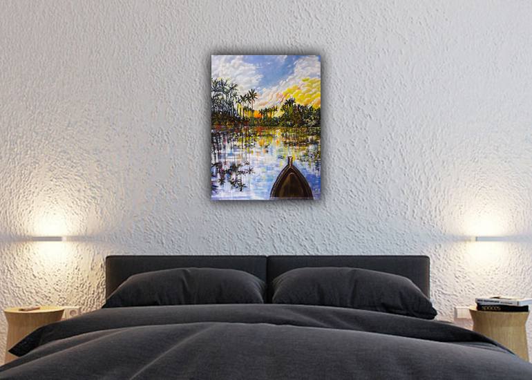 Original Realism Landscape Painting by Lahiru Karunaratne