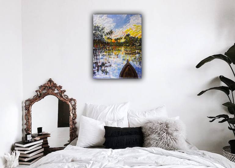Original Realism Landscape Painting by Lahiru Karunaratne