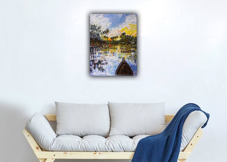 Original Realism Landscape Painting by Lahiru Karunaratne