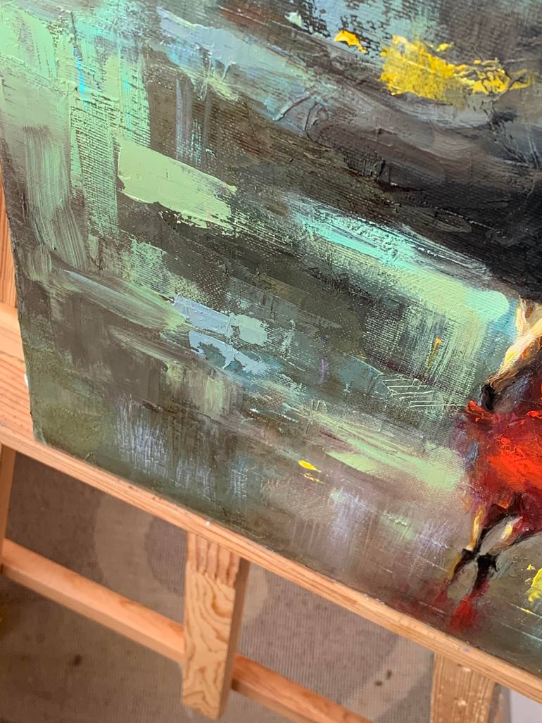 Original Expressionism Cities Painting by Dmytro Boikov