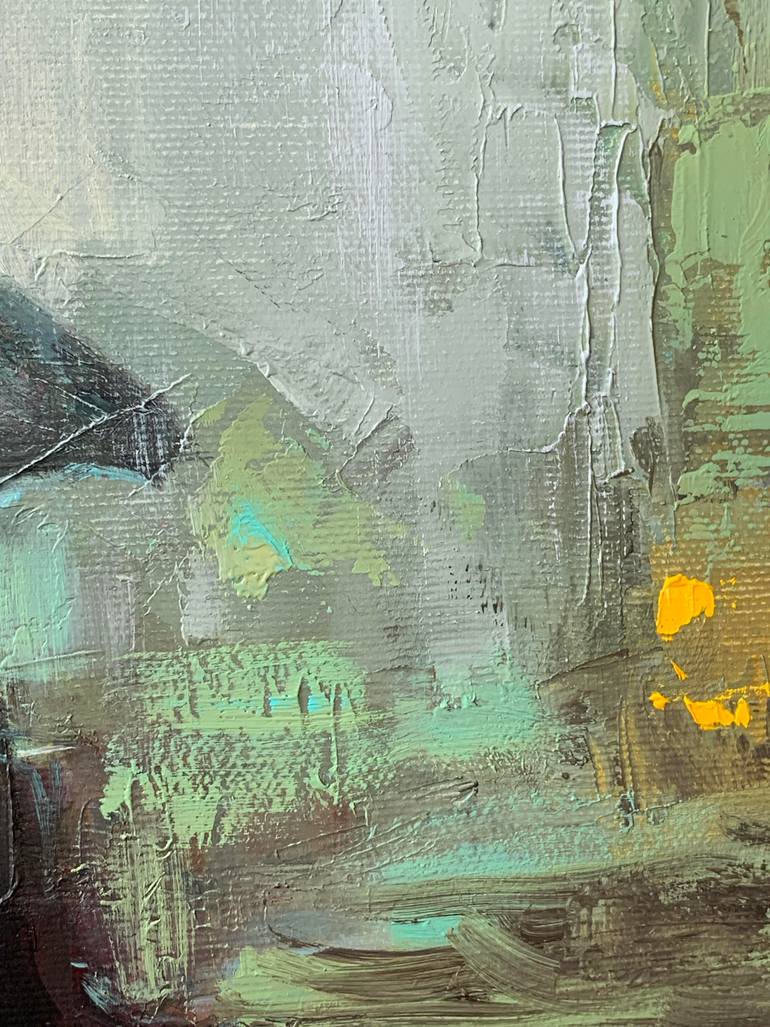 Original Expressionism Cities Painting by Dmytro Boikov